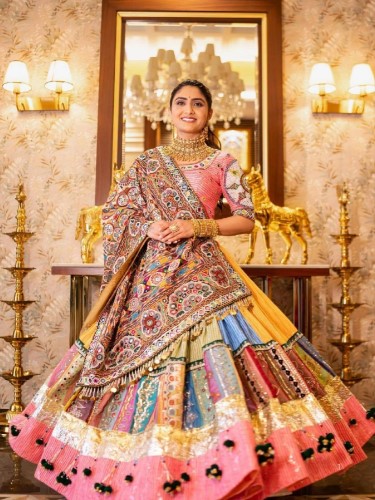 Heavy Muslin Cotton Lehenga Choli